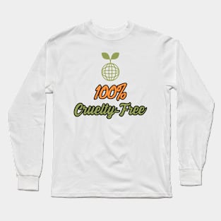 Vegan 100% Cruelty Free Long Sleeve T-Shirt